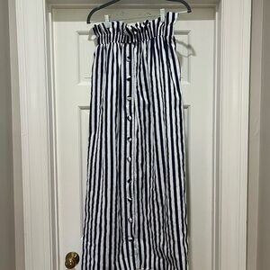 Pomander Place blue stripe skirt
